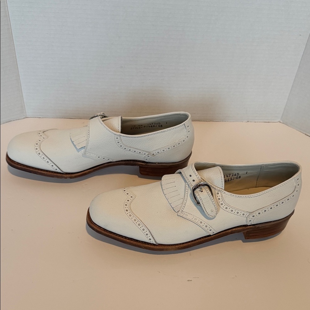 NIB FootJoy Women's White Leather Oxford Golf Shoes Size 10 AA Style 91462 - Picture 4 of 10